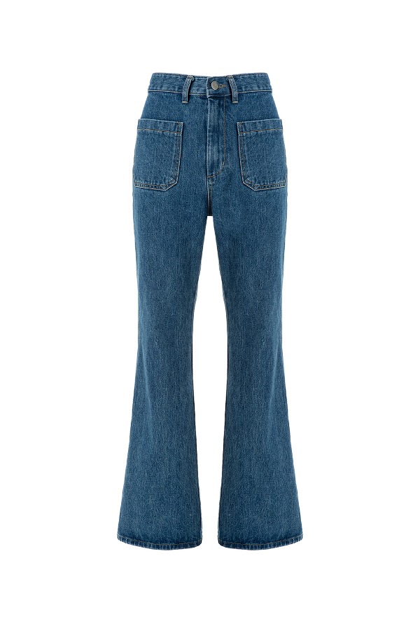 Daily Line - Two Pocket Straight  Bootcut Denim Pants