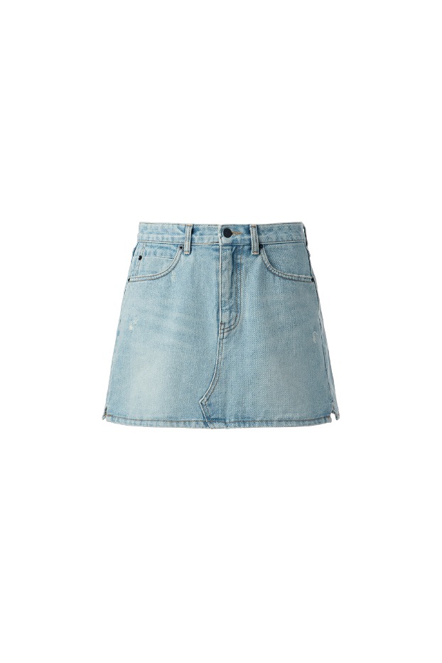 Daily Line - Denim Short Skirt