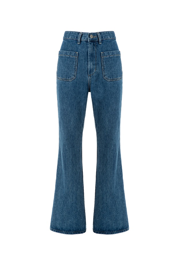Daily Line - Two Pocket Straight  Bootcut Denim Pants